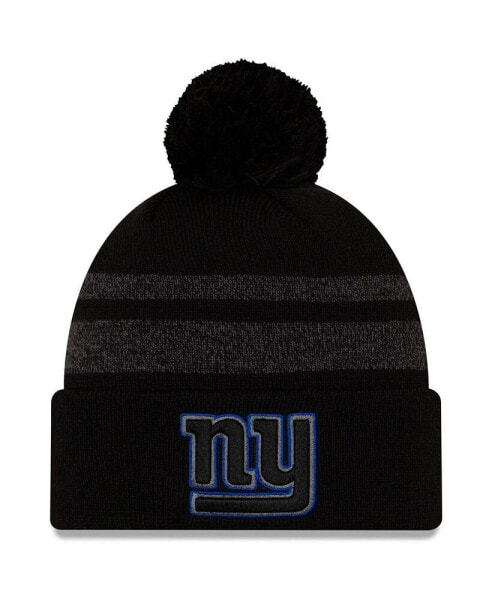 Men's Black New York Giants Dispatch Cuffed Knit Hat with Pom