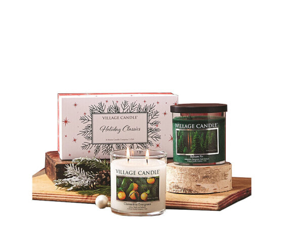 Gift set of scented candles in glass 2 x 212 g