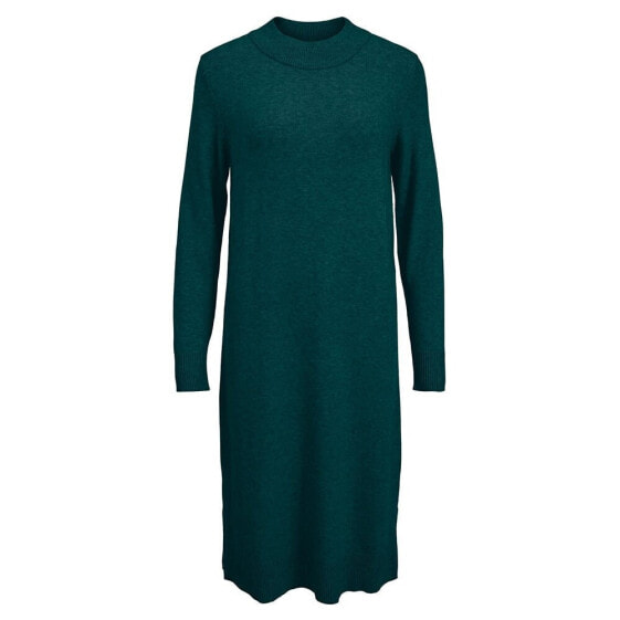 VILA Ril Long Sleeve Midi Dress