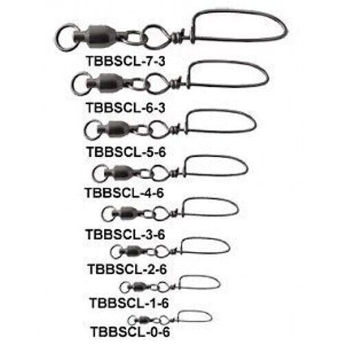 Tsunami Ball Bearing Snap Swivels 6 pk with Coastlock [Sizes 0 - 7, 16 - 221lb]