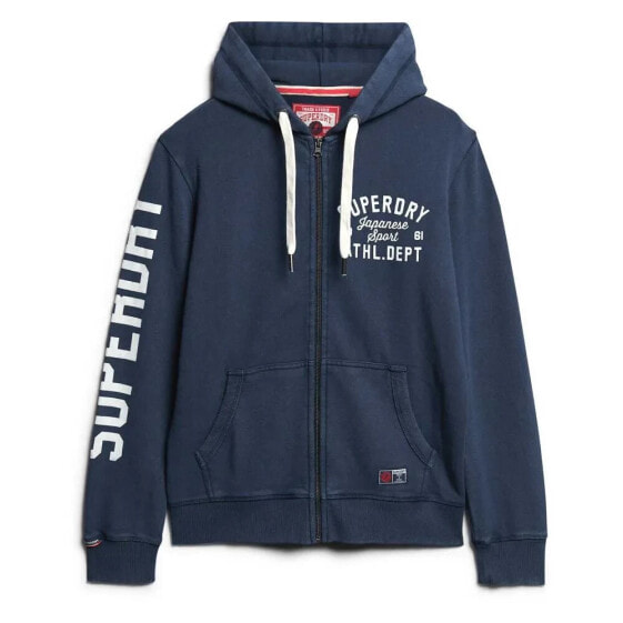 SUPERDRY Track & Field Graphic full zip sweatshirt