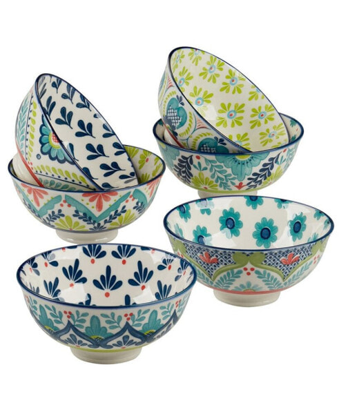 Talavera Set of 6 All Purpose Bowls, 4.75" 6 Asst