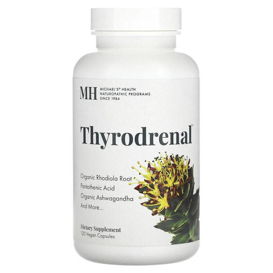 Michael's Naturopathic, "Thyrodrenal", 120 вегетарианских и кошерных капсул (Товар снят с продажи) 