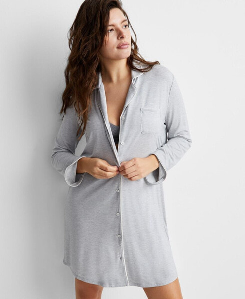 Women's Notch Collar Sleepshirt XS-3X, Created for Macy's