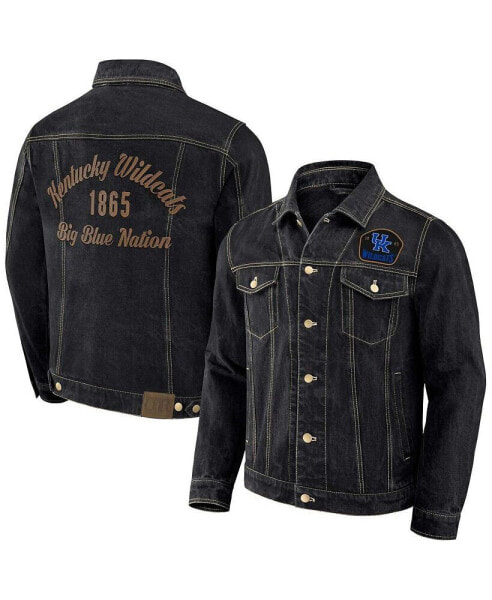 Men's Darius Rucker Collection by Black Kentucky Wildcats Button-Up Denim Jacket