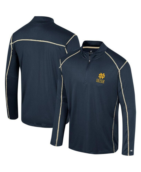 Men's Navy Notre Dame Fighting Irish Cameron Quarter-Zip Windshirt