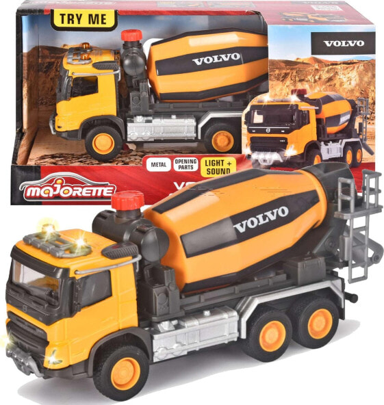 Majorette Volvo Pojazd Betoniarka Cement Mixer światło/dźwięk