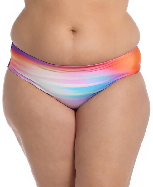 Пляжная одежда для женщин La Blanca plus Size Sunset Shores Mid-Waist Bikini Bottoms