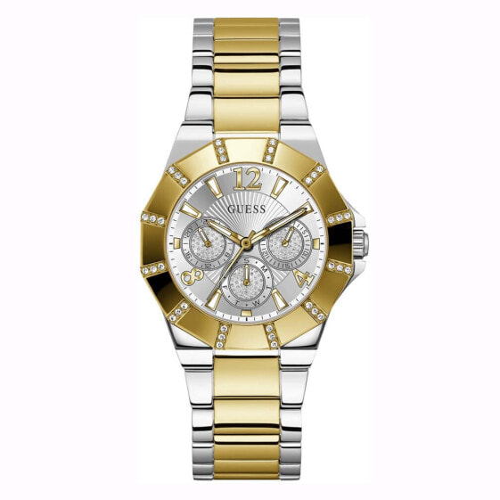 Guess Damen Armbanduhr Sunray Multifunktion gold, silber 36 mm GW0616L2