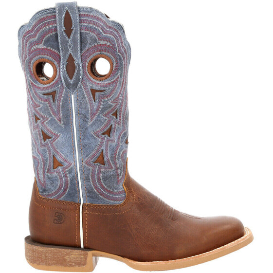 Durango Lady Rebel Pro Square Toe Cowboy Womens Blue, Brown, Purple Casual Boot