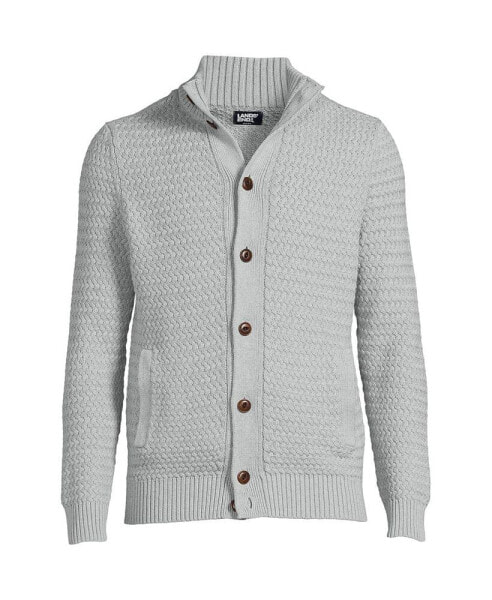 Men's Long Sleeve Drifter Mock Neck Cardigan