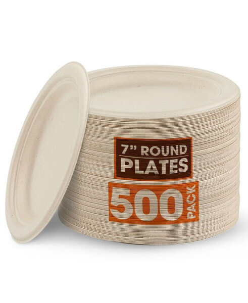 7 Inch Paper Plates, 500 Pack