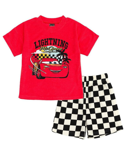 Toddler Boys Lion King Mickey Mouse Cars T-Shirt and Shorts Outfit Set to (2T - 10-12)