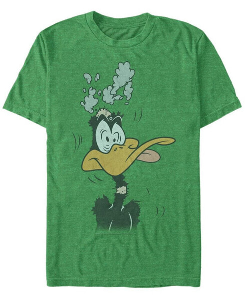 Looney Tunes Men's Daffy Duck Brain Fried Short Sleeve T-Shirt