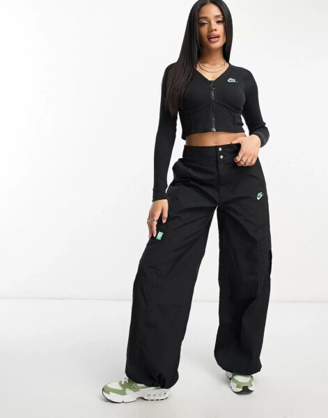 Nike Dance woven multi pocket cargo trousers in black