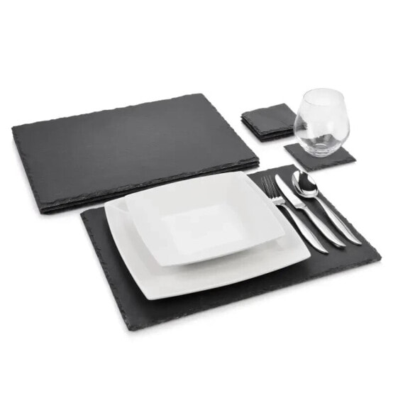 8-tlg. Schieferplatten Set Dinner