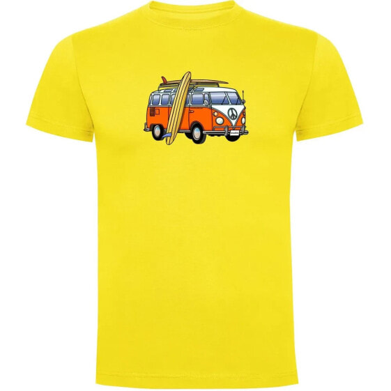 KRUSKIS Hippie Van Surf Short Sleeve T-shirt short sleeve T-shirt