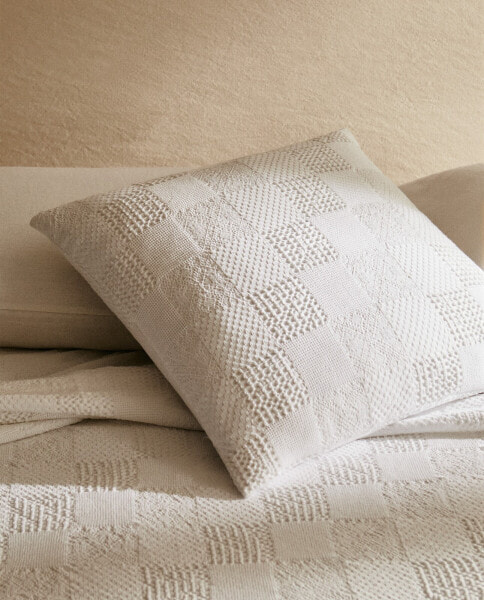 Textured cushion cover