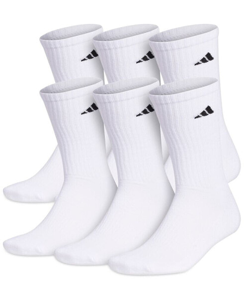 Men's Cushioned Athletic 6-Pack Crew Socks