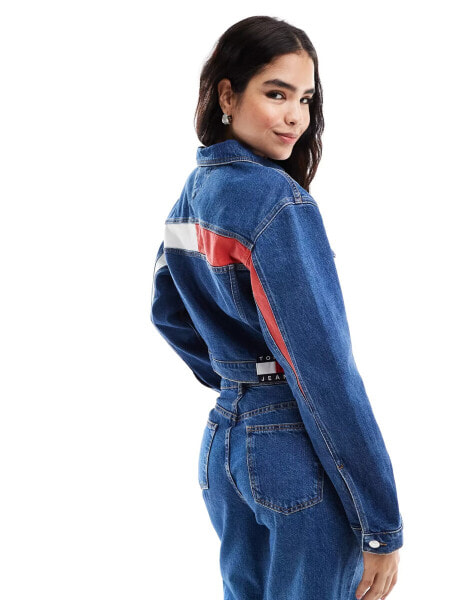 Tommy Jeans Claire denim jacket in mid wash