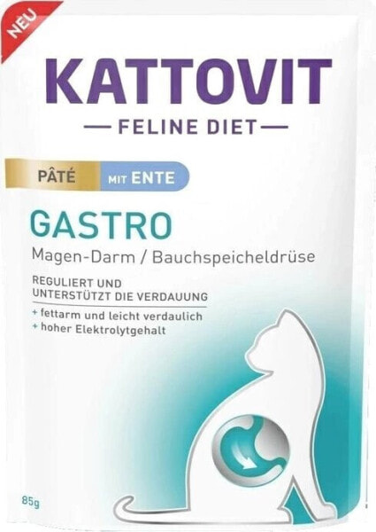 Kattovit Kattovit Gastro Karma dla Kota Na Trawienie Kaczka 85g