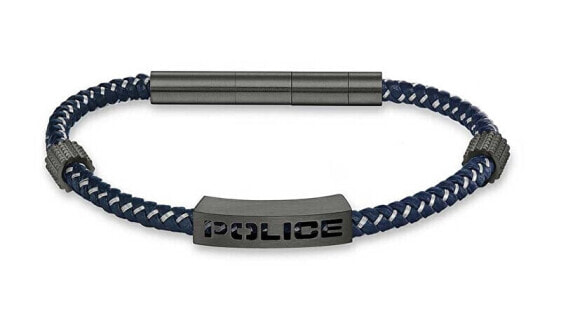 Stylish men´s blue leather bracelet Assault PEAGB0034901