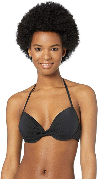 Bikini Lab Women's 173816 Underwire Halter Hipster Bikini Top Size M