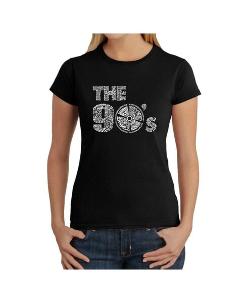 Women's Word Art T-Shirt - The 90's