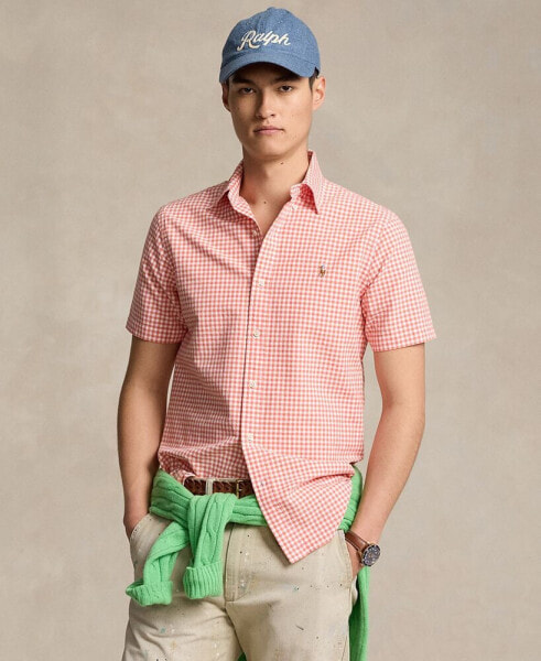 Men's Classic-Fit Gingham Oxford Shirt