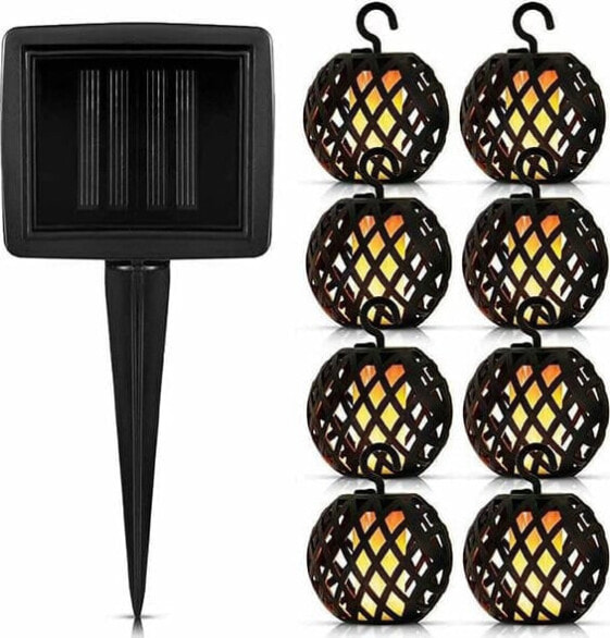 Blow 70-290# Girlanda solarna ogrodowa kule 8 led ciepły gs-01