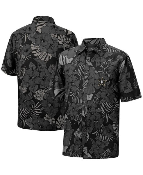 Men's Black Vanderbilt Commodores The Dude Camp Button-Up Shirt