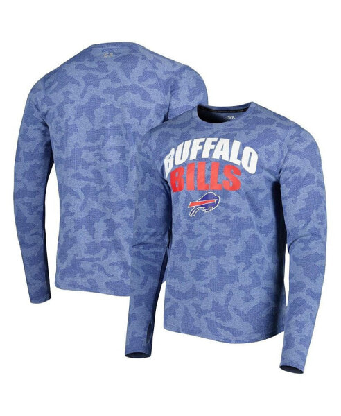 Men's Royal Buffalo Bills Performance Camo Long Sleeve T-shirt