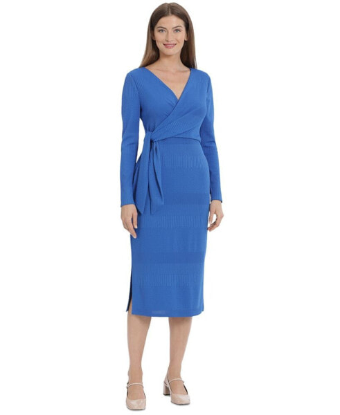 Women's Long-Sleeve Midi Dress