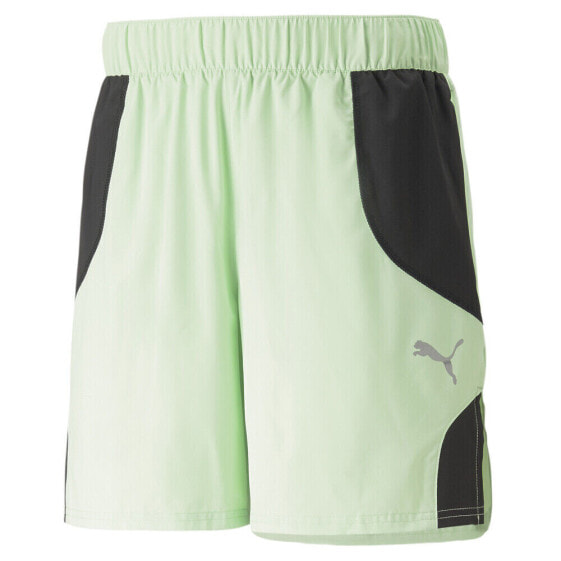 Puma Run Ultraweave 7 Inch Running Shorts Mens Black, Green Casual Athletic Bott