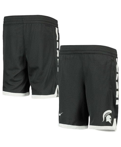 Big Boys Anthracite Michigan State Spartans Elite Performance Shorts