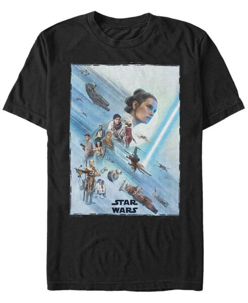 Star Wars Men's Rise of Skywalker Rey Poster T-shirt