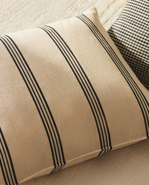 Striped cotton cushion cover x tensira