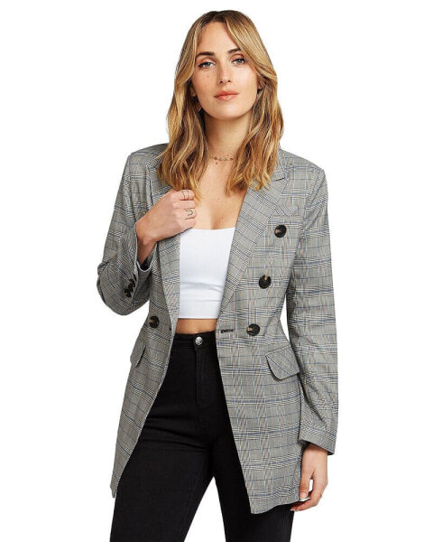 Women's Too Cool For Work Plaid Blazer