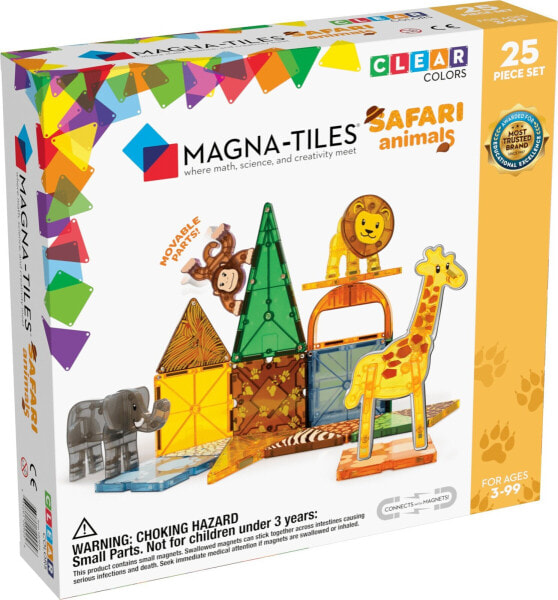 Magna Tiles MAGNA-TILES Magnetinis konstruktorius „Safaris“, 25 det.