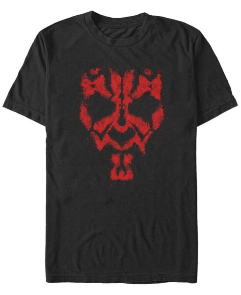 Men's Darth Maul Grunge Short Sleeve Crew T-shirt