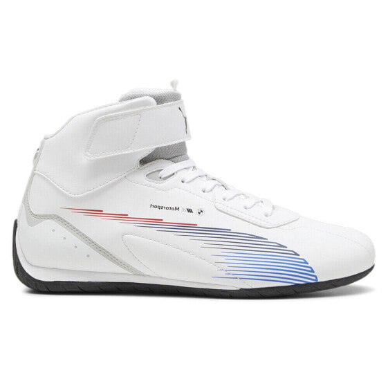 Puma Bmw Mms Neo Cat Mid 2.0 Lace Up Mens White Sneakers Casual Shoes 30837002