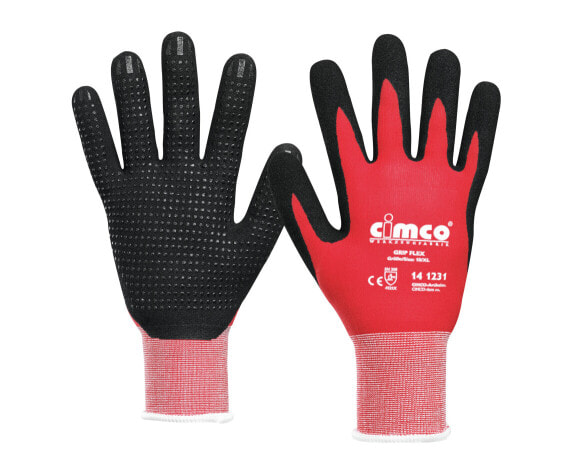 Cimco 141230 - Workshop gloves - Black - Red - L - EUE - Adult - Unisex