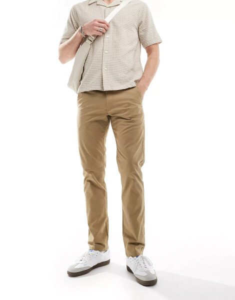 Farah elm chino trouser in beige