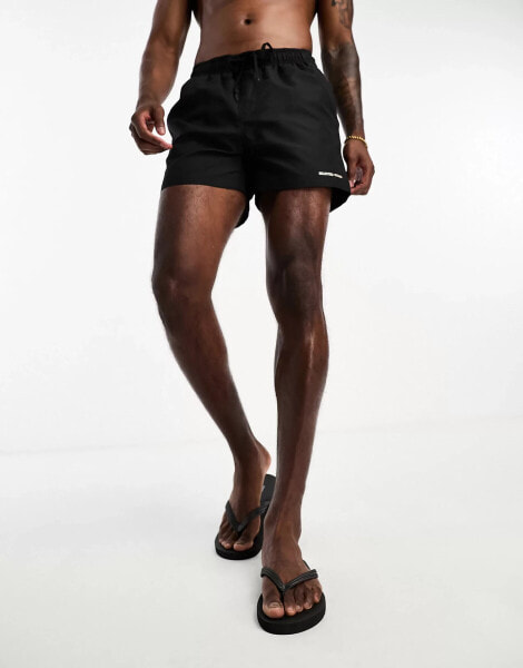 Selected Homme swim short in black