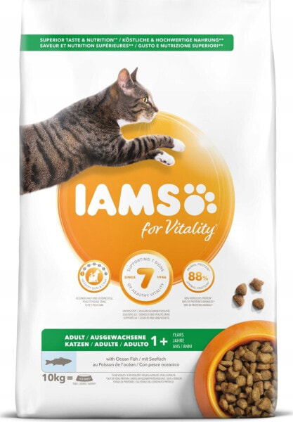 IAMS IAMS Vitality adult cat ocean fish - sucha karma dla kota - 10 kg