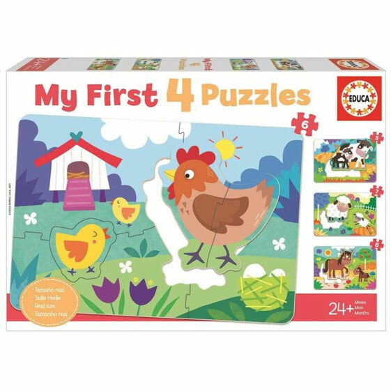 Головоломка Educa My First Puzzles 8 Предметы (8 + 7 + 6 +5 pcs)