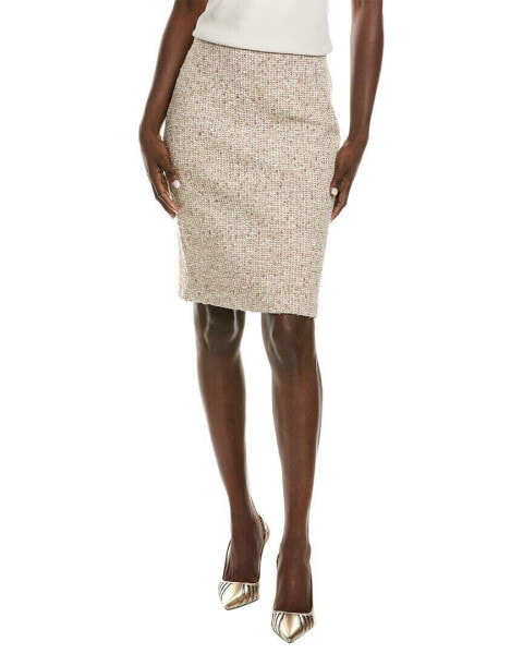 St. John Pencil Skirt Women's Tan 14