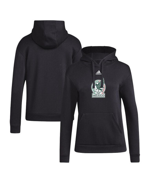 Women's Black Mexico National Team Crest Pullover Hoodie