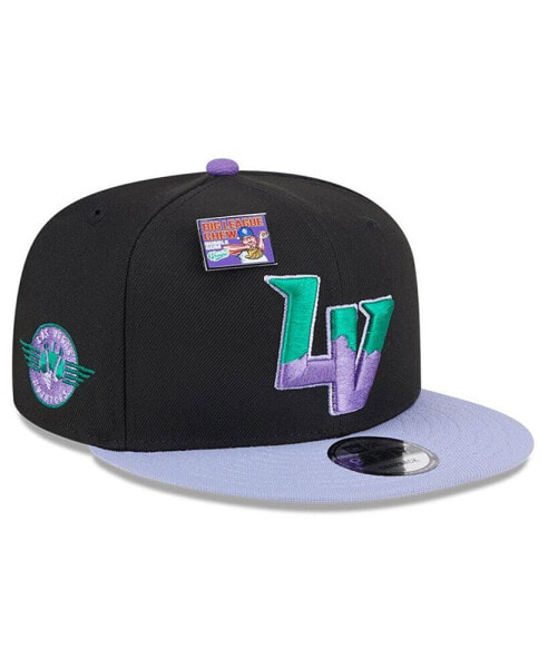 Men's Black/Purple Las Vegas Aviators Grape Big League Chew Flavor Pack 9FIFTY Snapback Hat