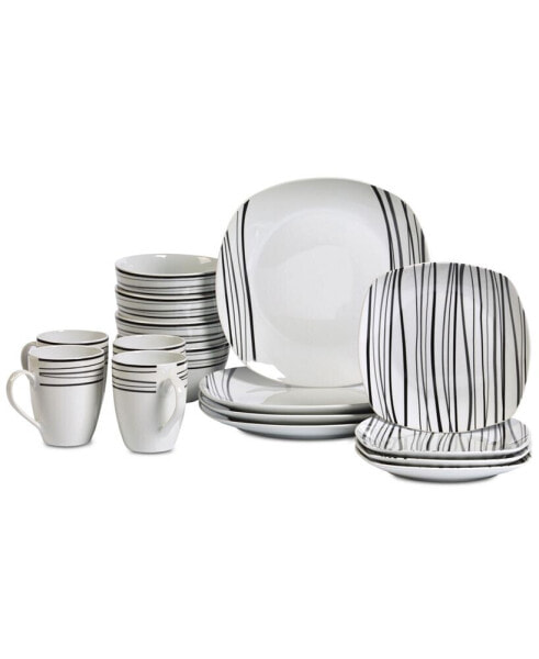 Justin 16-Pc. Dinnerware Set, Service for 4